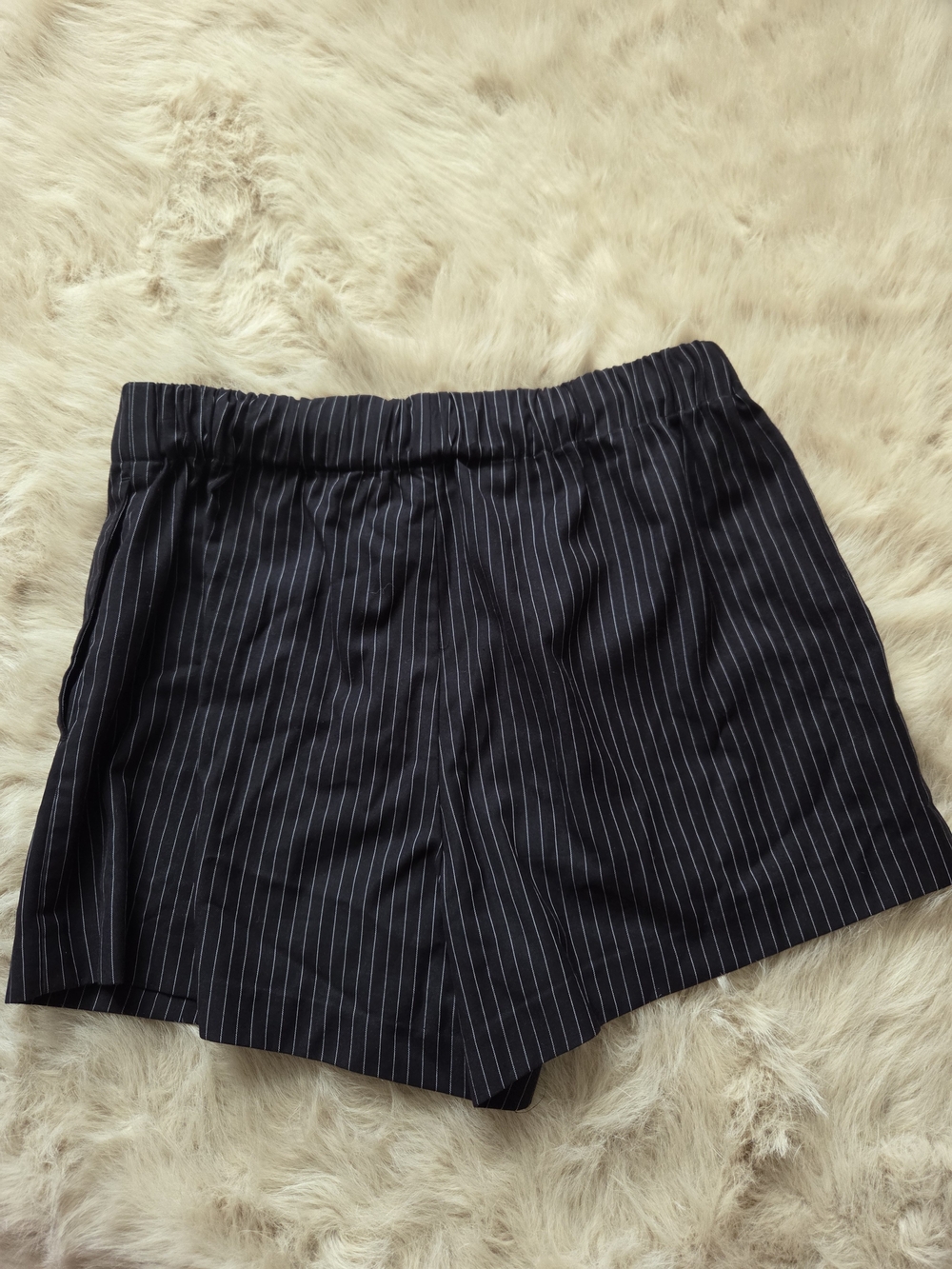 Reformation Black Pinstripe Women's Shorts